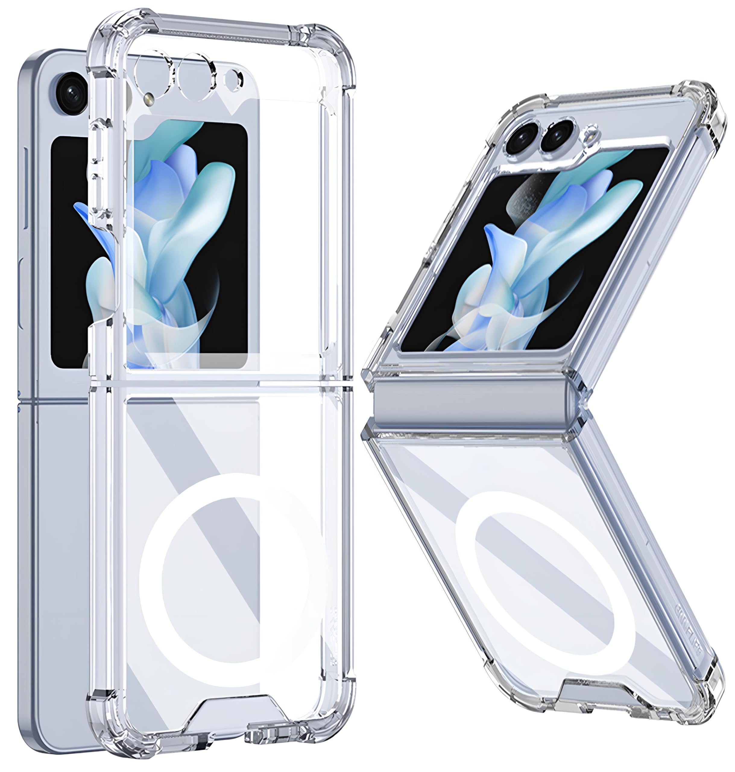 Amazon.com: HOYZNBI Clear Magnetic Case for Samsung Galaxy Z Flip